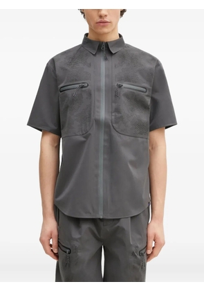 Alpha Industries zip-up perforated shirt - Grey