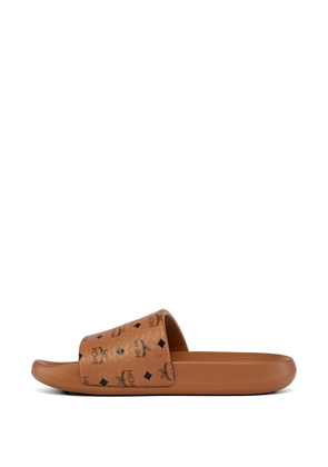 MCM monogram-print slides - Neutrals