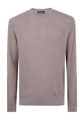 Emporio Armani textured sweater - Purple
