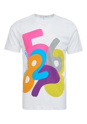 Comme Des Garçons Shirt number-print T-shirt - White