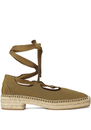 Polo Ralph Lauren lace-up heeled espadrille - Brown