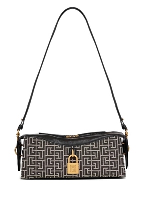 Balmain Pulse monogram-jacquard shoulder bag - Black