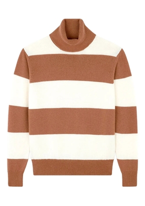 Paul & Shark turtleneck striped sweater - Brown