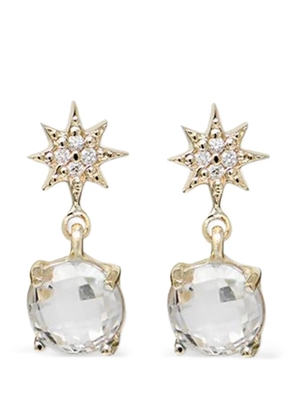 Anzie 14K yellow gold Aztec North Star topaz earrings