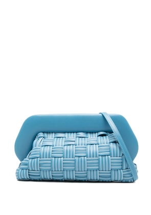 Themoirè woven clutch bag - Blue