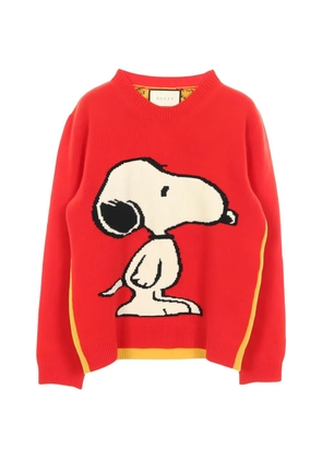 Gucci Pre-Owned x Peanuts 2000s Snoopy tiger-pattern sweater - Red