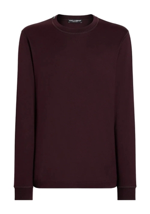 Dolce & Gabbana long-sleeve cotton T-shirt - Purple