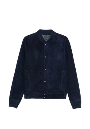 Salvatore Santoro suede bomber jacket - Blue