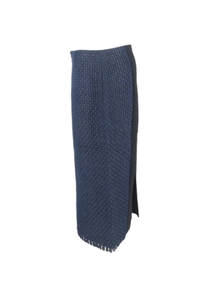 Roland Mouret woven-effect midi skirt - Blue