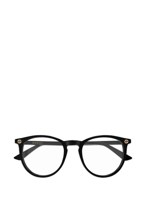 Gucci Eyewear round-frame logo-detail glasses - Black