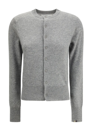 extreme cashmere button-fastening cardigan - Grey