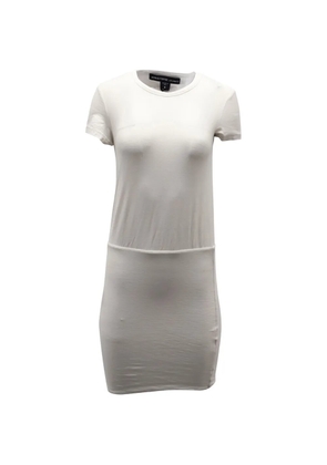 James Perse fitted short-sleeve mini dress - White