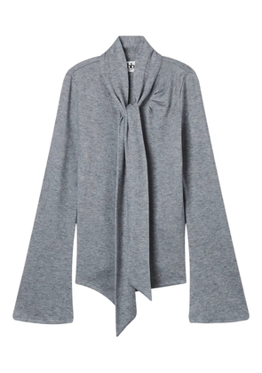 b+ab tie flared top - Grey
