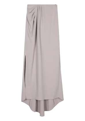 Elisabetta Franchi draped maxi skirt - Neutrals
