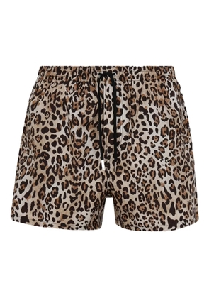 DSQUARED2 leopard-print swim shorts - Neutrals