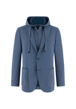 Boggi Milano Madison detachable-hood blazer - Blue