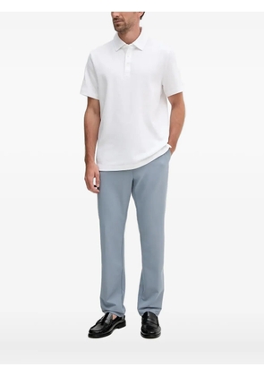 Michael Kors textured short-sleeve polo shirt - White