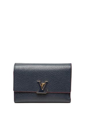 Louis Vuitton Pre-Owned 2019 Taurillon Capucines Compact Wallet small wallets - Blue