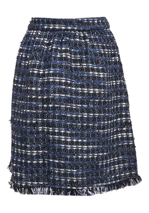Moschino Pre-Owned tweed midi skirt - Blue