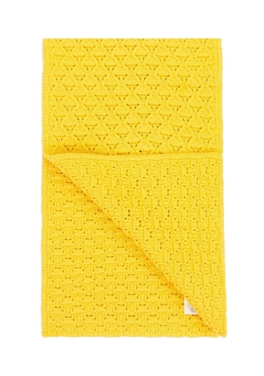 Aimé Leon Dore eyelet-knit scarf - Yellow
