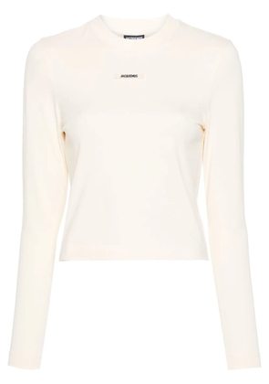 Jacquemus Le T-shirt Gros Grain top - Neutrals
