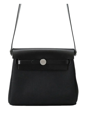 Hermès Pre-Owned 2025 Military Toile and Vache Hunter Herbag Zip 20 crossbody bag - Black