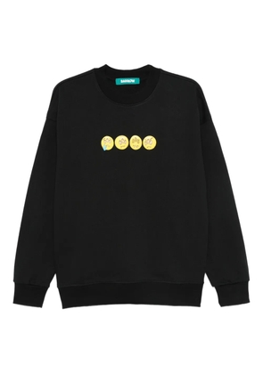BARROW graphic-print crew-neck sweatshirt - Black