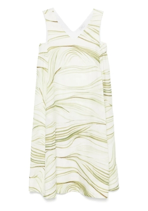 Peserico herbal-print midi dress - Green