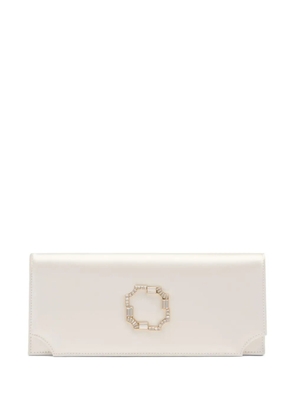 Malone Souliers Vivien embellished clutch bag - Neutrals