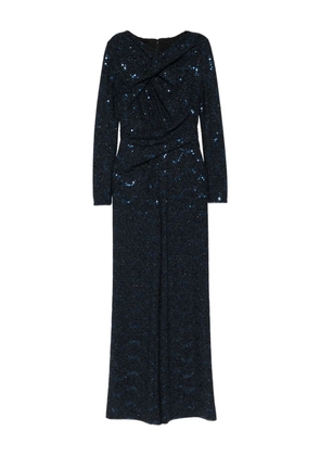 Talbot Runhof sequin-embellished twisted jumpsuit - Blue