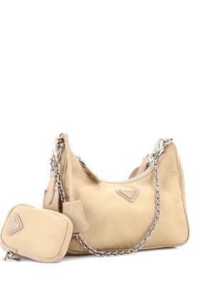 Prada Pre-Owned Re-Edition 2005 Shoulder Bag Tessuto Small crossbody bag - Neutrals