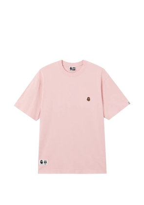 FINGERCROXX crew-neck embroidered T-shirt - Pink