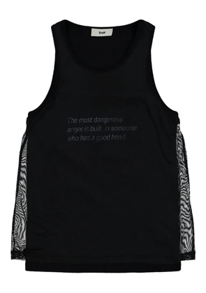 GmbH round-neck tank top - Black