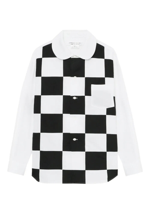 Comme Des Garçons Comme Des Garçons Checker Board Peter Pan-collar shirt - White