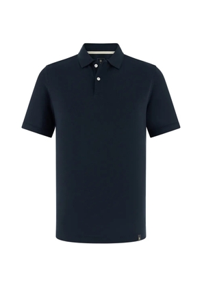 Boggi Milano logo-appliqué polo shirt - Blue