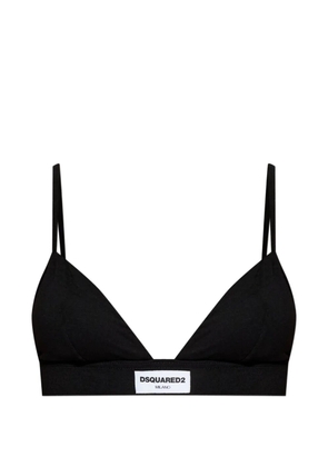DSQUARED2 Heritage triangle bralette - Black