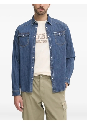 GUESS USA denim flap-pockets shirt - Blue