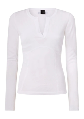PINKO V-neck long-sleeve top - White