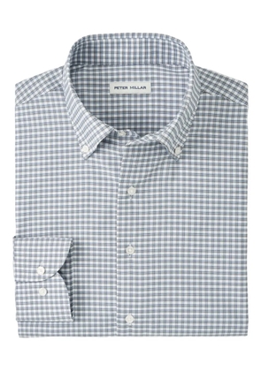 Peter Millar Cashiers checked button-down shirt - Grey