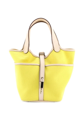 Hermès Pre-Owned Cargo Picotin Lock Bag Canvas and Swift PM bucket bag - Neutrals
