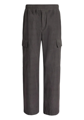 Dolce & Gabbana elasticated-waistband straight-leg trousers - Grey