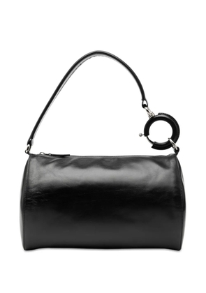 Burberry Pre-Owned 2018-2023 Leather Rhombi shoulder bag - Black