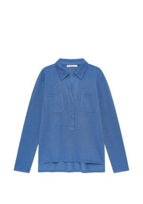 MALIPARMI buttoned pocket polo shirt - Blue