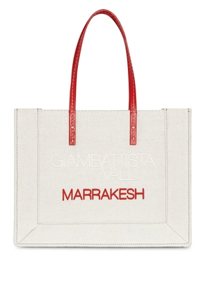 Giambattista Valli canvas tote bag - White