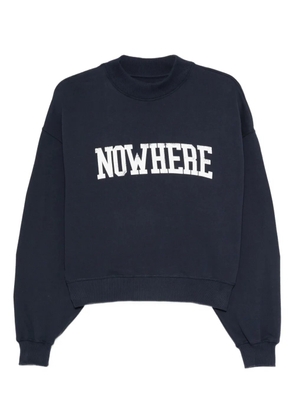 THE NEW SOCIETY slogan-print sweatshirt - Blue