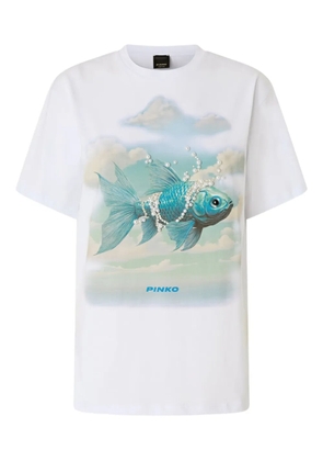PINKO graphic-print T-shirt - White