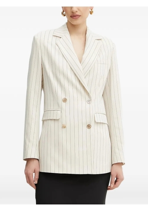 FRACOMINA pinstripe double-breasted blazer - Neutrals