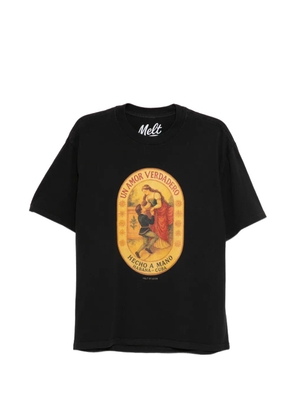 Melt crew neck T-shirt - Black