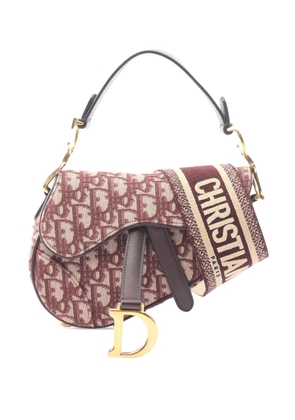 Christian Dior Pre-Owned 2010-2026 Mini Oblique Canvas Saddle Bag satchel - Brown
