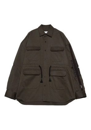 Yoshiokubo drawstring pocket shirt - Black